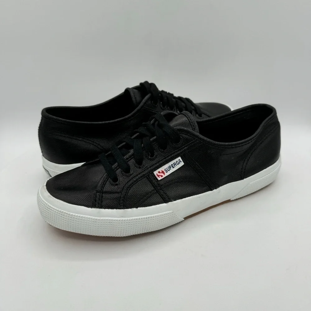 SUPERGA‎ Black Canvas Unisex Sneakers EU 39 New